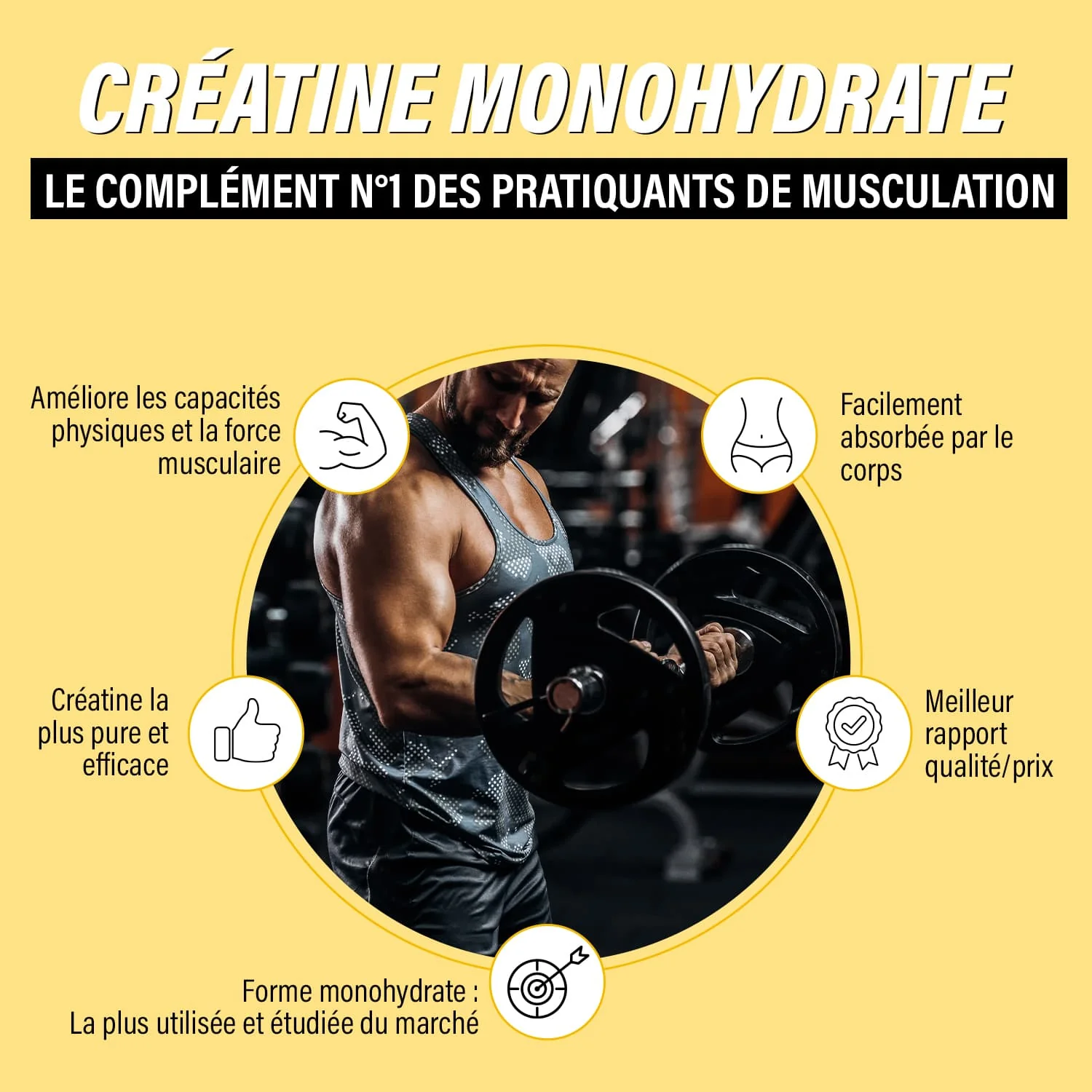 PURE Créatine monohydrate en poudre - Image 4