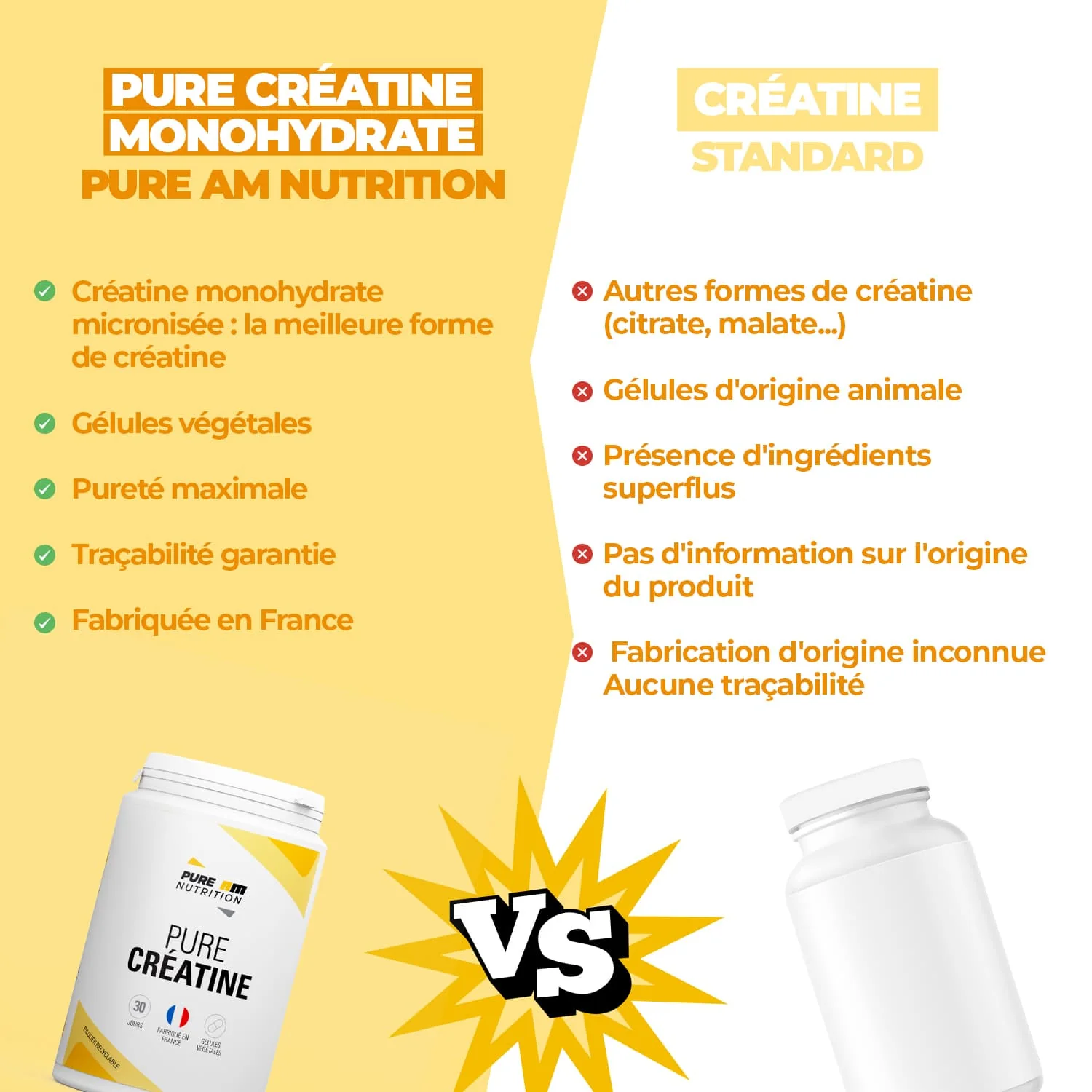 PURE Créatine monohydrate en gélules - Image 5