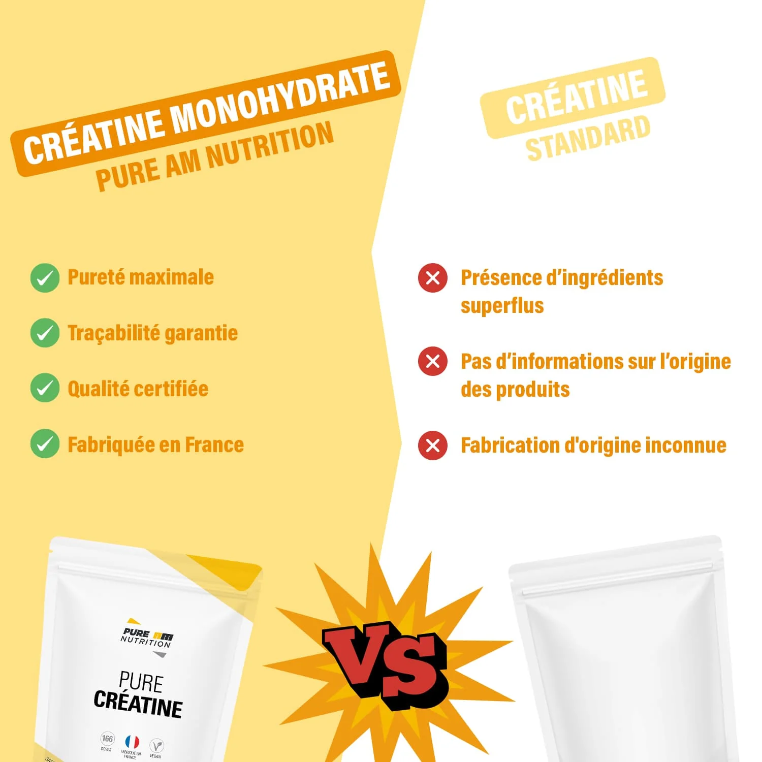 PURE Créatine monohydrate en poudre - Image 5