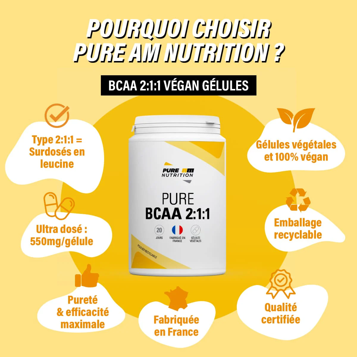 PURE BCAA 2:1:1 - Image 3