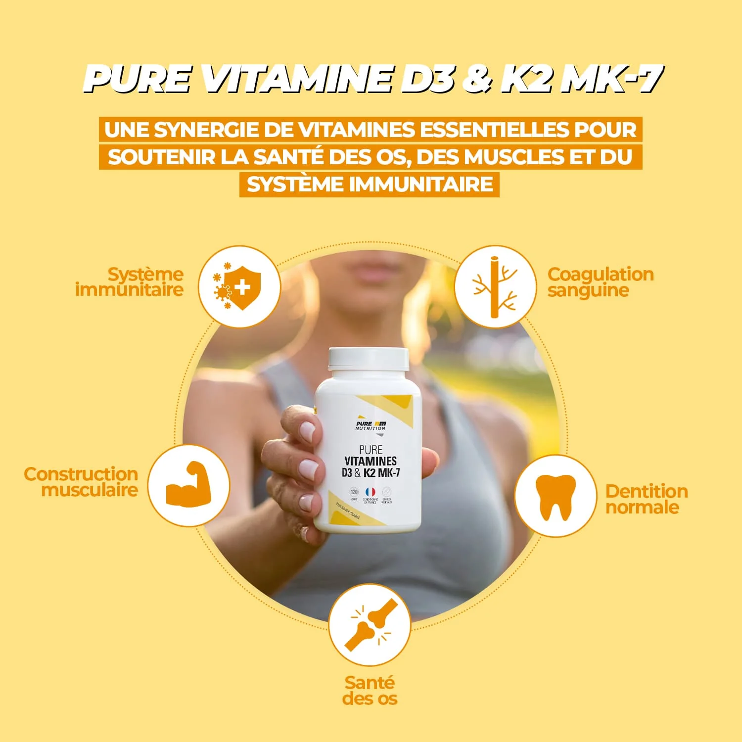 PURE Vitamines D3 + K2 MK-7 - Image 3